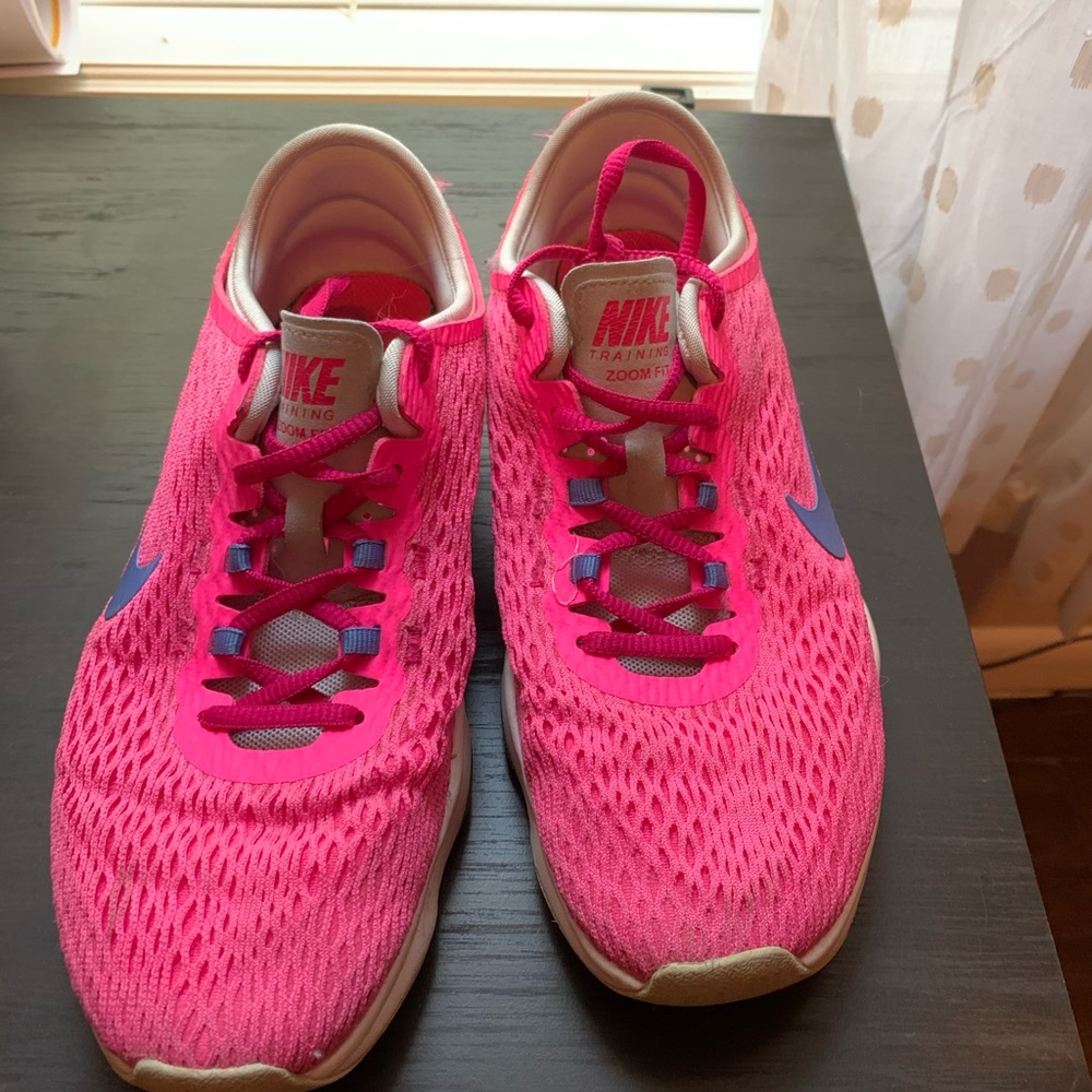 Pink Nike shoes